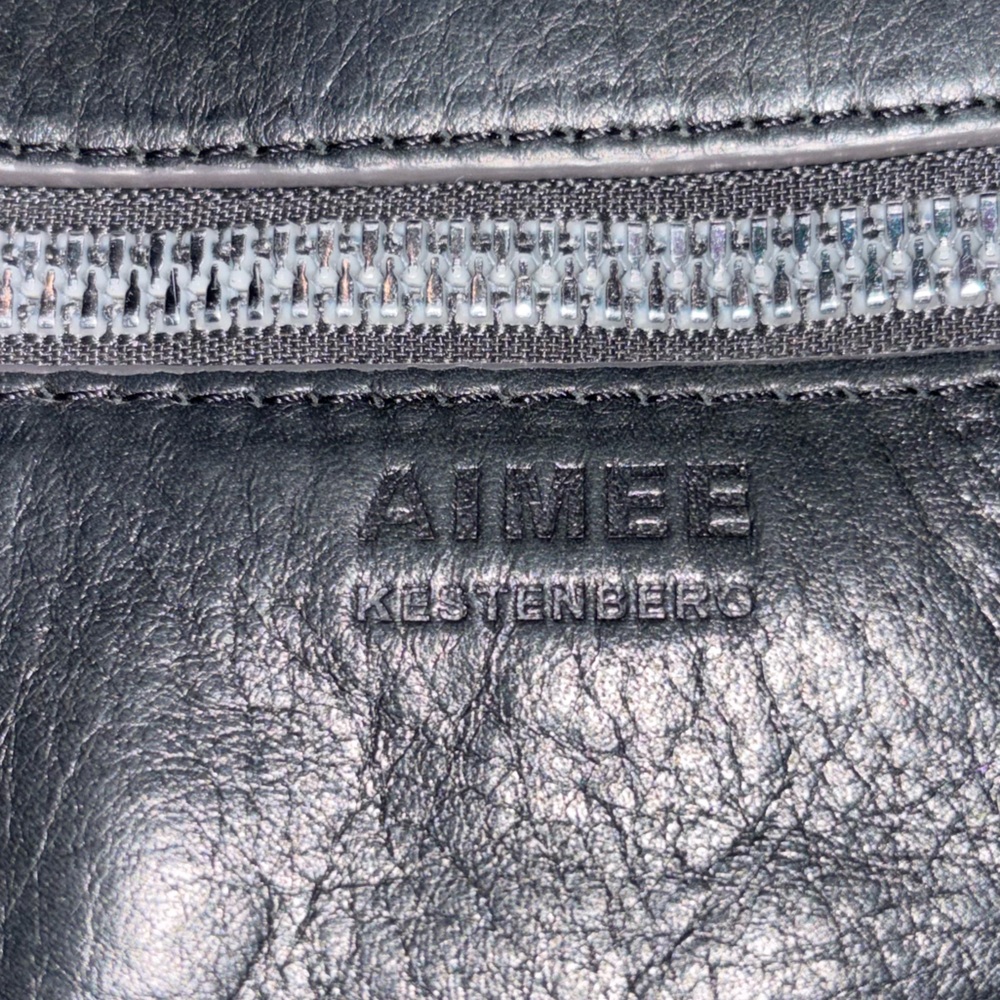 AIMEE Kestenberg Black Leather Crossbody Bag - Picture 3 of 6